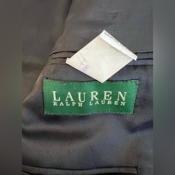 Lauren Ralph Lauren LRL 100% Wool 2 Button Blazer Sport Coat Jacket 44 R - Picture 5 of 13